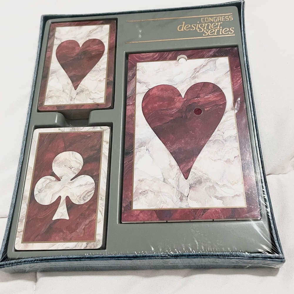 Vintage Congress Double 2 Deck Playing Cards With Score Pad NEW - Picture 5 of 5